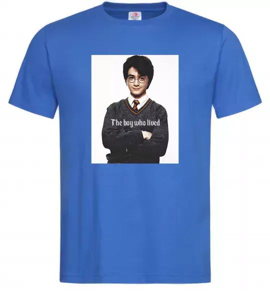 Чоловіча футболка The boy who lived Яскраво-синій фото