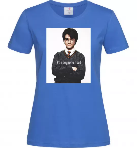 Жіноча футболка The boy who lived Яскраво-синій фото