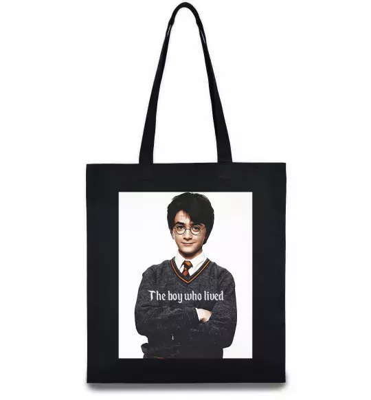 Еко-сумка The boy who lived Чорний фото