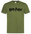 Чоловіча футболка Harry Potter logo black Оливковий Чоловіча футболка Harry Potter logo black Оливковий фото