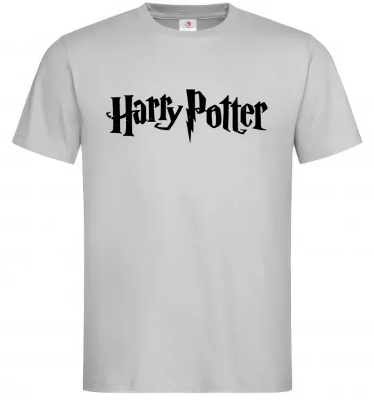 Чоловіча футболка Harry Potter logo black Сірий фото