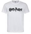 Мужская футболка Harry Potter logo black Белый фото