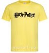 Чоловіча футболка Harry Potter logo black Лимонний фото
