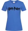 Жіноча футболка Harry Potter logo black Яскраво-синій Жіноча футболка Harry Potter logo black Яскраво-синій фото