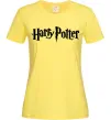 Жіноча футболка Harry Potter logo black Лимонний Жіноча футболка Harry Potter logo black Лимонний фото