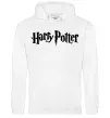 Чоловіча толстовка (худі) Harry Potter logo black Білий фото