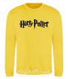 Свитшот Harry Potter logo black Солнечно желтый фото