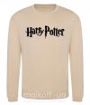 Світшот Harry Potter logo black Пісочний фото
