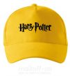 Кепка Harry Potter logo black Солнечно желтый фото