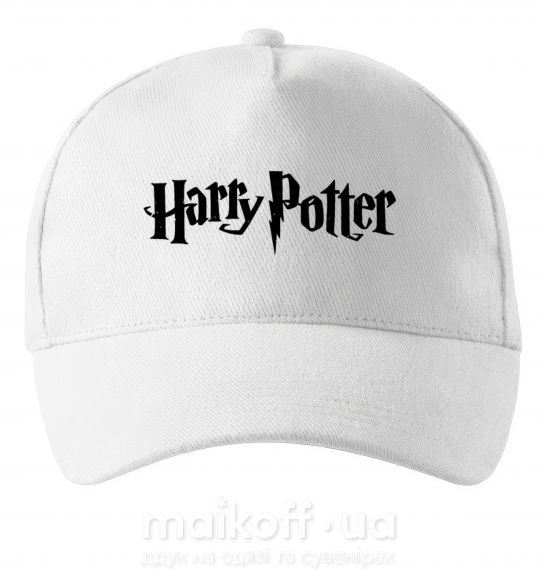 Кепка Harry Potter logo black Белый фото
