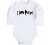 Детский боди Harry Potter logo black Белый фото