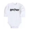 Детский боди Harry Potter logo black Белый фото
