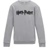 Детский Свитшот Harry Potter logo black Серый меланж Детский Свитшот Harry Potter logo black Серый меланж фото