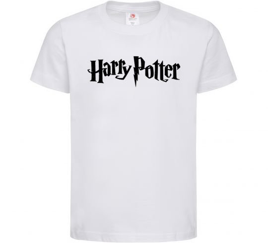 Детская футболка Harry Potter logo black Белый фото