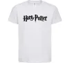 Дитяча футболка Harry Potter logo black Білий фото