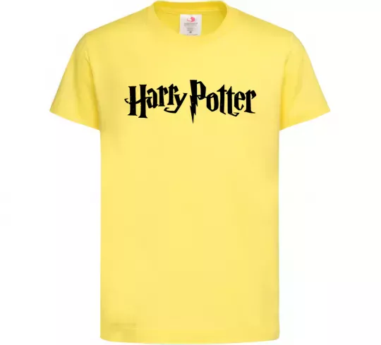 Дитяча футболка Harry Potter logo black Лимонний фото