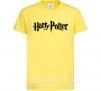 Детская футболка Harry Potter logo black Лимонный фото