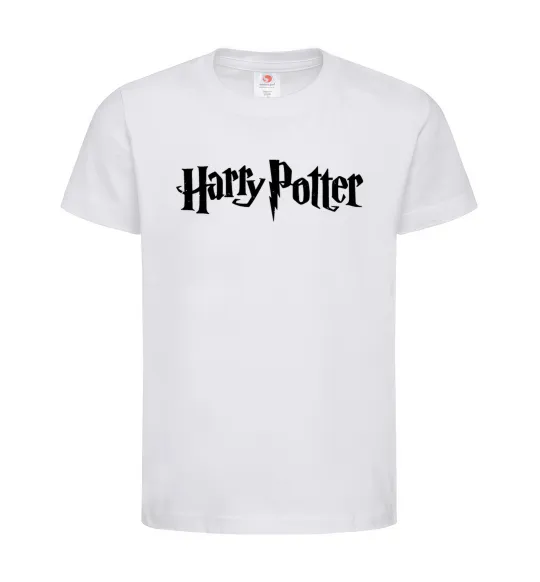 Дитяча футболка Harry Potter logo black Білий фото
