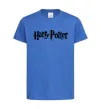 Дитяча футболка Harry Potter logo black Яскраво-синій фото