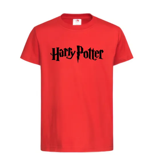 Дитяча футболка Harry Potter logo black Червоний фото