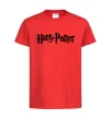 Дитяча футболка Harry Potter logo black Червоний фото