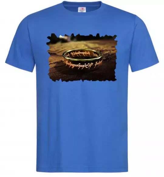 Мужская футболка Кільце Всевладдя Ярко-синий фото