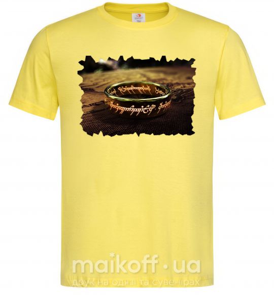 Чоловіча футболка Кольцо Всевластия Лимонний фото