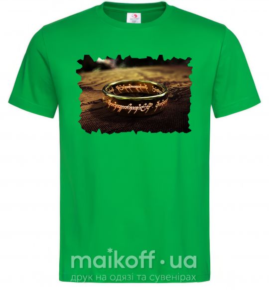 Мужская футболка Кольцо Всевластия Зеленый фото