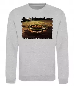 Свитшот Кільце Всевладдя Серый меланж фото