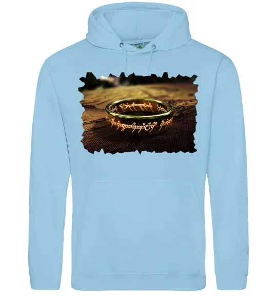 Жіноча толстовка (худі) Кільце Всевладдя Блакитний фото