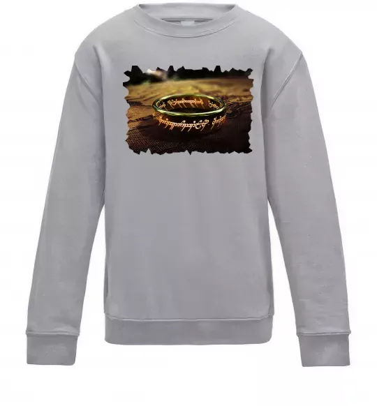 Дитячий світшот Кільце Всевладдя Сірий меланж фото