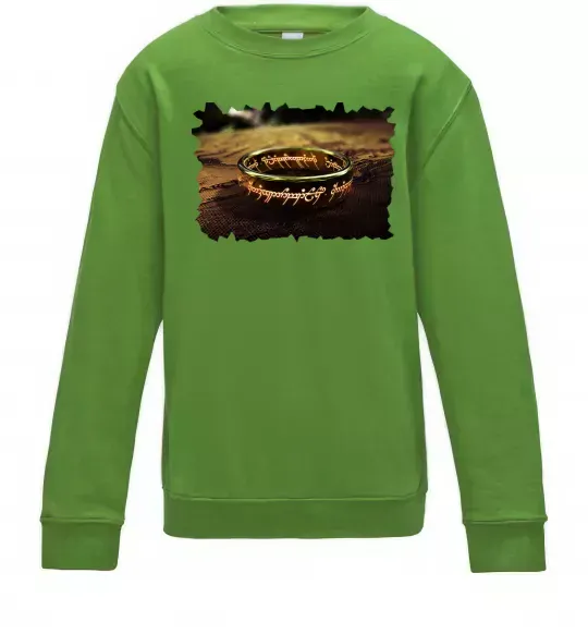 Дитячий світшот Кільце Всевладдя Лаймовий фото