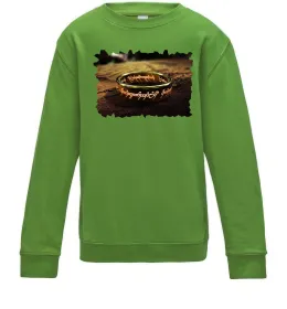 Детский Свитшот Кільце Всевладдя Лаймовый фото