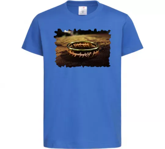 Дитяча футболка Кільце Всевладдя Яскраво-синій фото