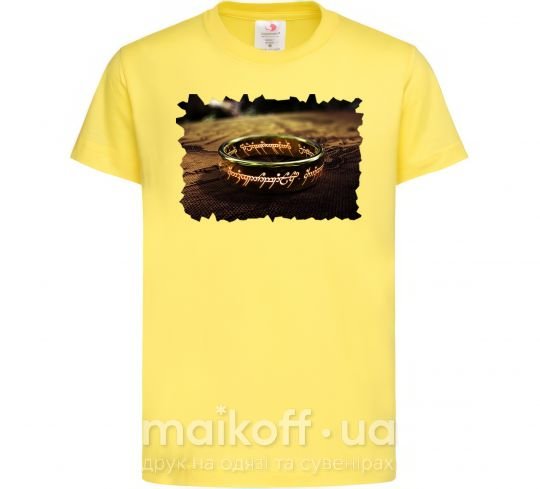 Детская футболка Кольцо Всевластия Лимонный фото