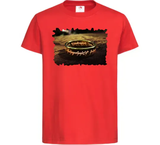 Дитяча футболка Кільце Всевладдя Червоний фото