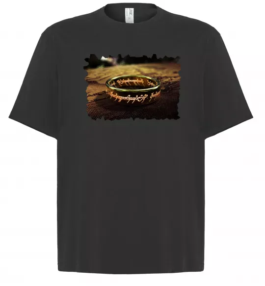 Футболка Оверсайз Кільце Всевладдя Черный фото