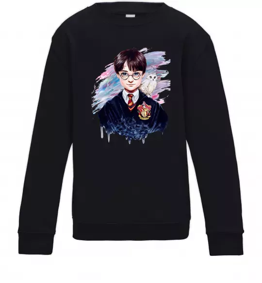 Детский Свитшот Гаррі Поттер арт Черный фото