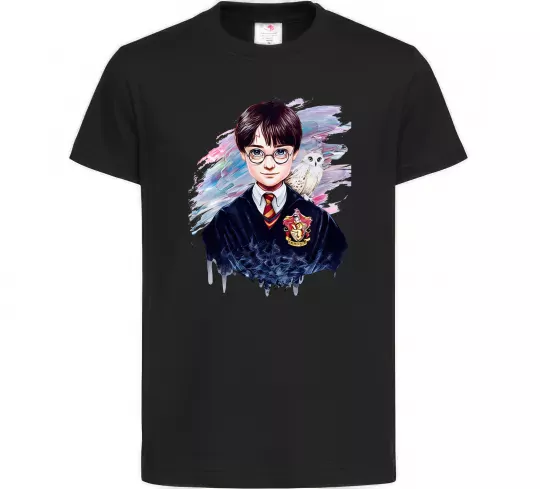 Детская футболка Гаррі Поттер арт Черный фото