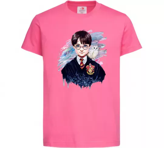 Детская футболка Гаррі Поттер арт Ярко-розовый фото