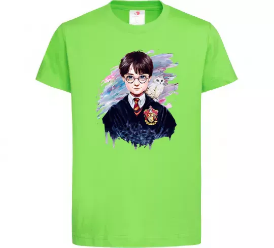 Детская футболка Гаррі Поттер арт Лаймовый фото