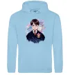 Мужская толстовка (худи) Гаррі Поттер арт Голубой фото