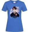 Женская футболка Гаррі Поттер арт Ярко-синий Женская футболка Гаррі Поттер арт Ярко-синий фото