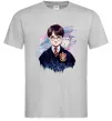 Чоловіча футболка Гаррі Поттер арт Сірий фото