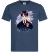 Чоловіча футболка Гаррі Поттер арт Темно-синій фото