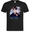 Чоловіча футболка Гаррі Поттер арт Чорний фото