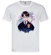Чоловіча футболка Гаррі Поттер арт Білий фото