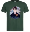 Чоловіча футболка Гаррі Поттер арт Темно-зелений фото