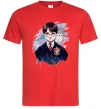 Чоловіча футболка Гаррі Поттер арт Червоний фото