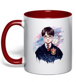 Чашка с цветной ручкой Гаррі Поттер арт